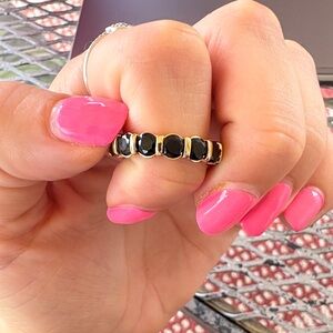 Bomb Party Black Onxy Gold Plating